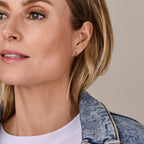 Klapoorringen bolletjes 14k geelgoud