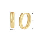 Klapoorringen 14k geelgoud