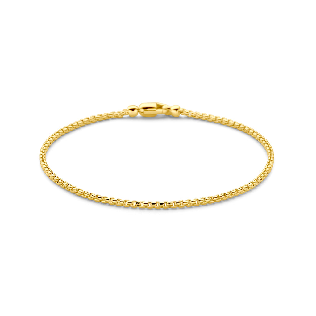 Armband venetiaans bol 1,7 mm 18 cm 14k geelgoud