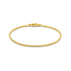 Armband venetiaans bol 1,7 mm 18 cm 14k geelgoud