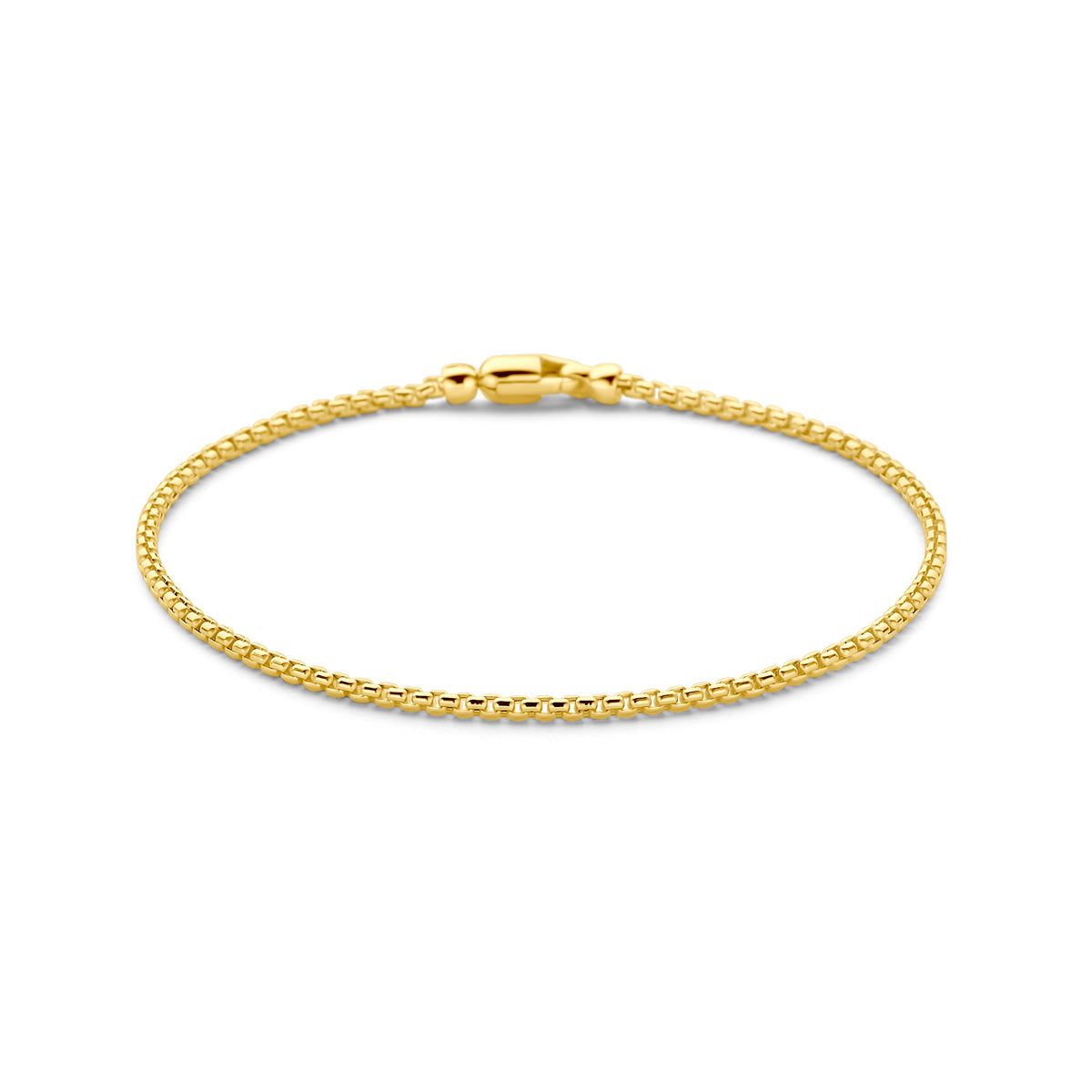Armband venetiaans bol 1,7 mm 18 cm 14k geelgoud