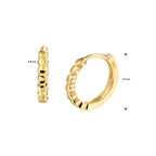 Klapoorringen 14k geelgoud