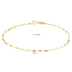 Armband plaatjes 1,5 mm 16 - 17 - 18 cm 14k geelgoud