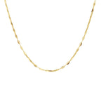 Collier plaatjes 1,5 mm 41 - 43 - 45 cm 14k geelgoud