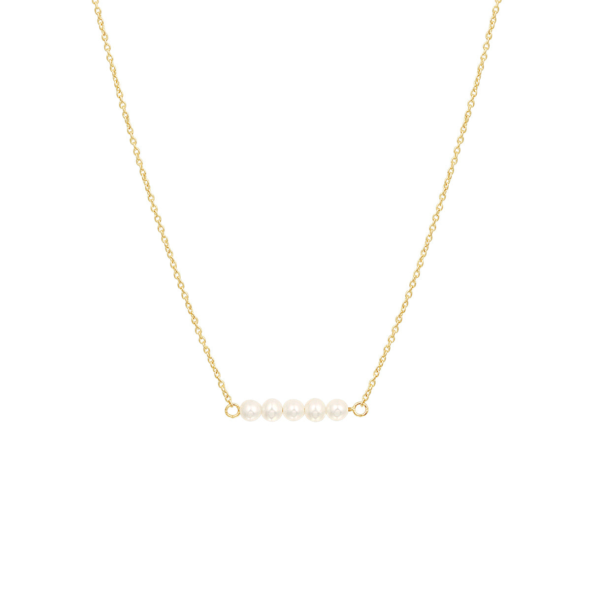 Collier parel 41 - 43 - 45 cm 14k geelgoud