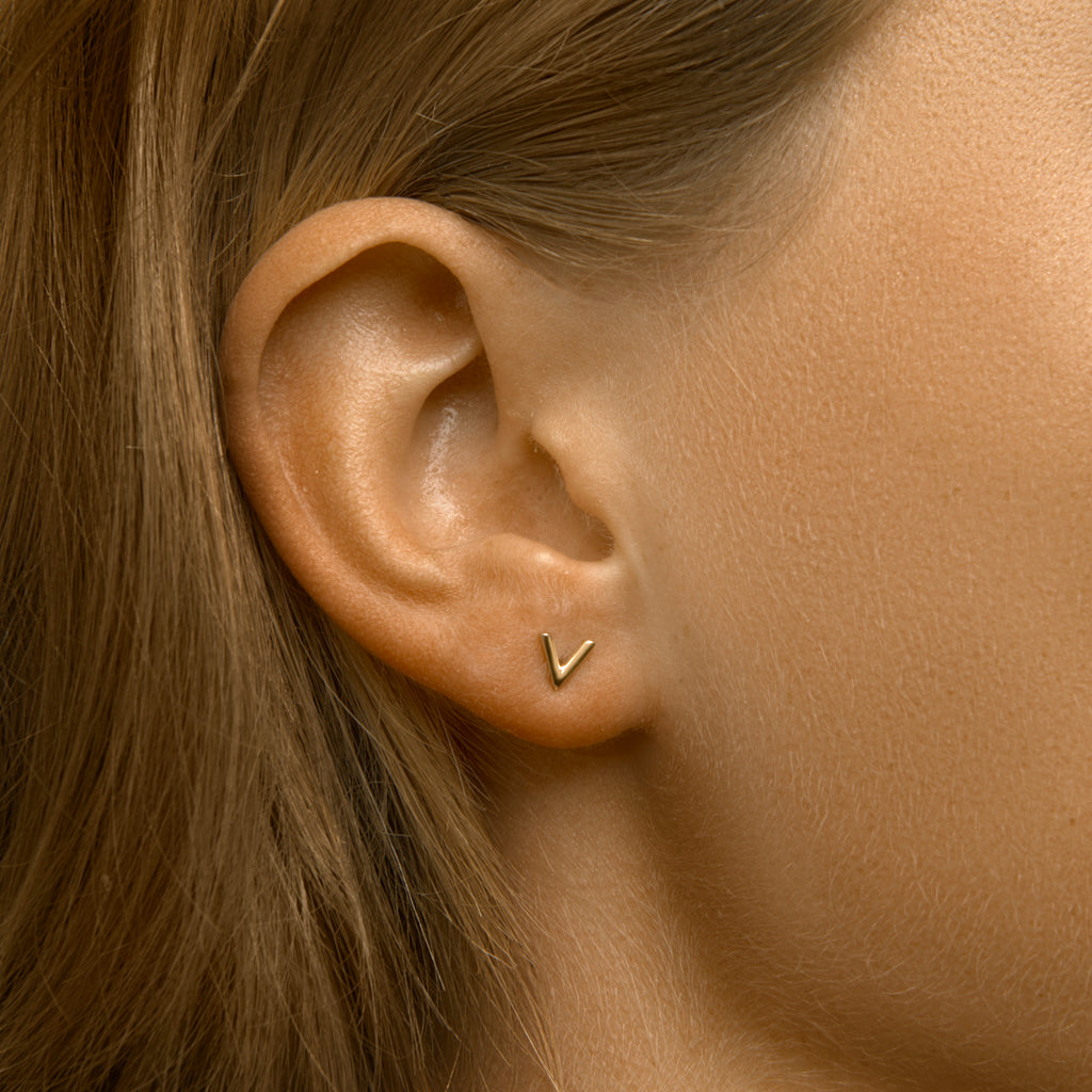 Oorknoppen v 14k geelgoud