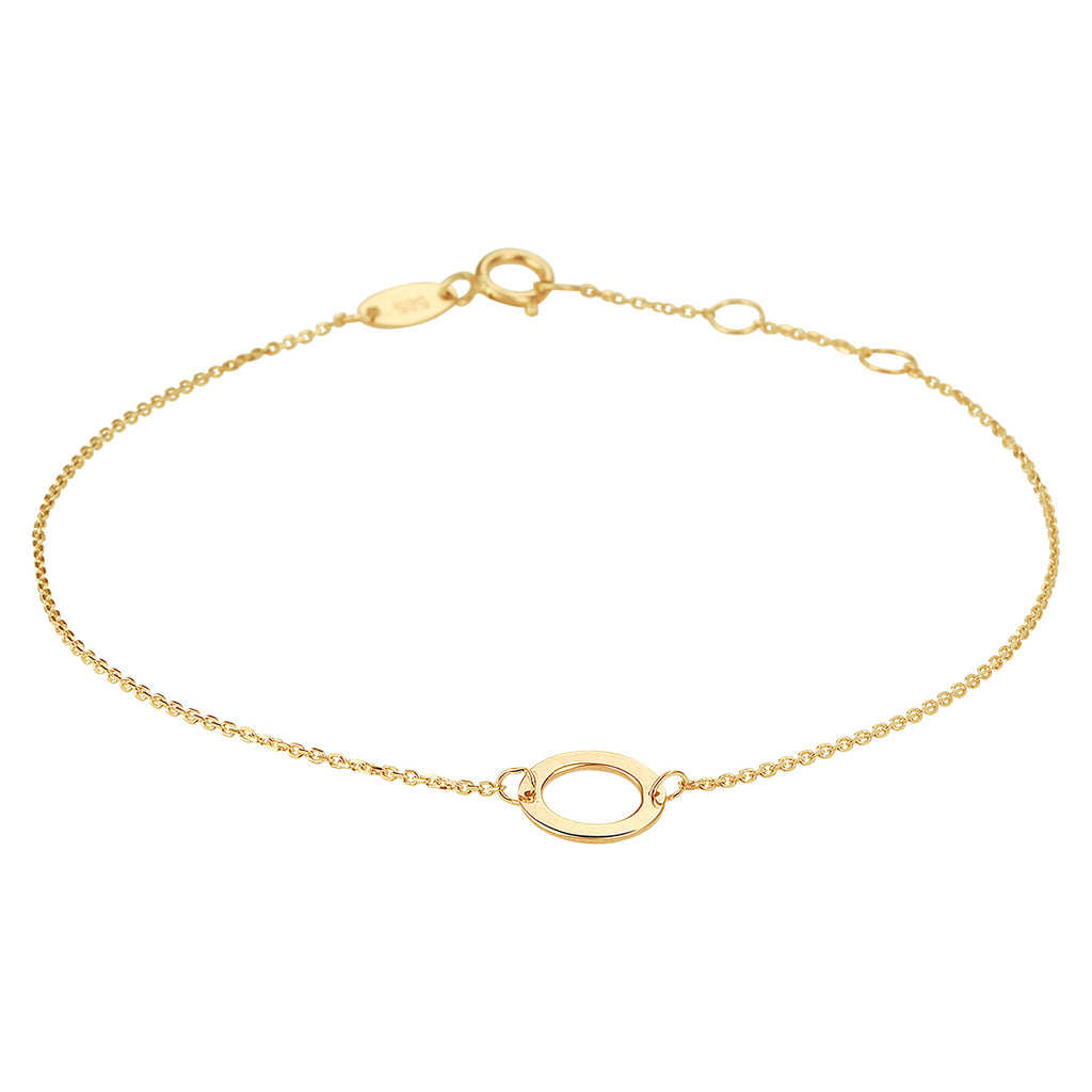 Armband rond 16,5 - 17,5 - 18,5 cm 14k geelgoud