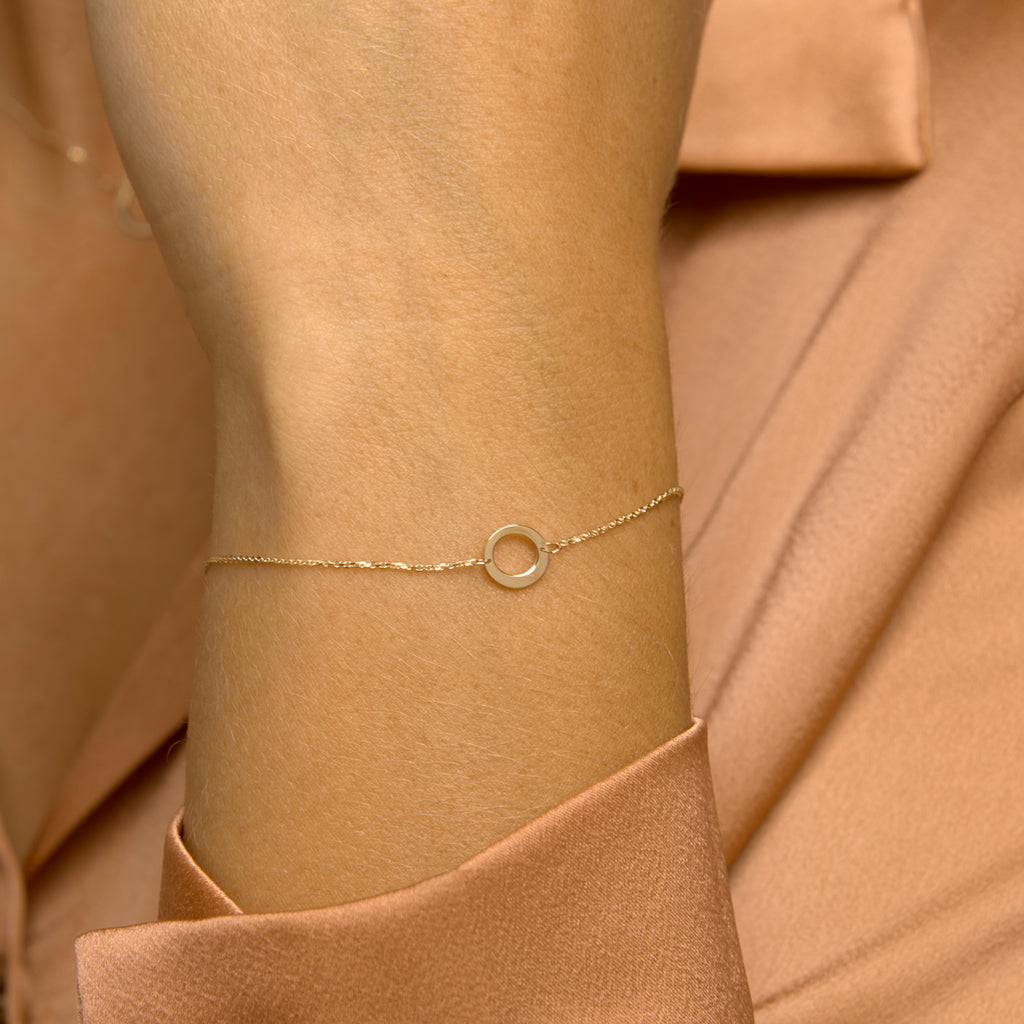 Armband rond 16,5 - 17,5 - 18,5 cm 14k geelgoud