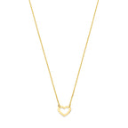 Collier hart 41 - 43 - 45 cm 14k geelgoud