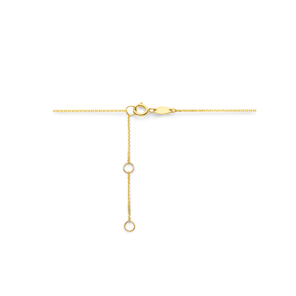 Collier hart 41 - 43 - 45 cm 14k geelgoud