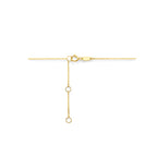 Collier hart 41 - 43 - 45 cm 14k geelgoud