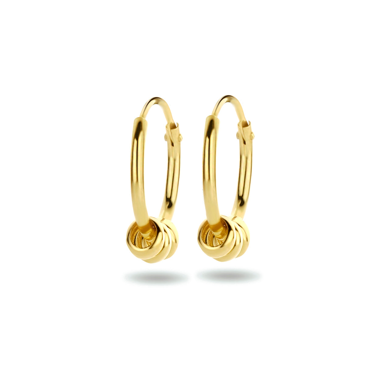 Oorringen ringetjes 14k geelgoud