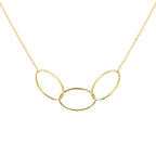 Collier ovaal 42 - 44 cm 14k geelgoud