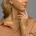 Collier ovaal 42 - 44 cm 14k geelgoud