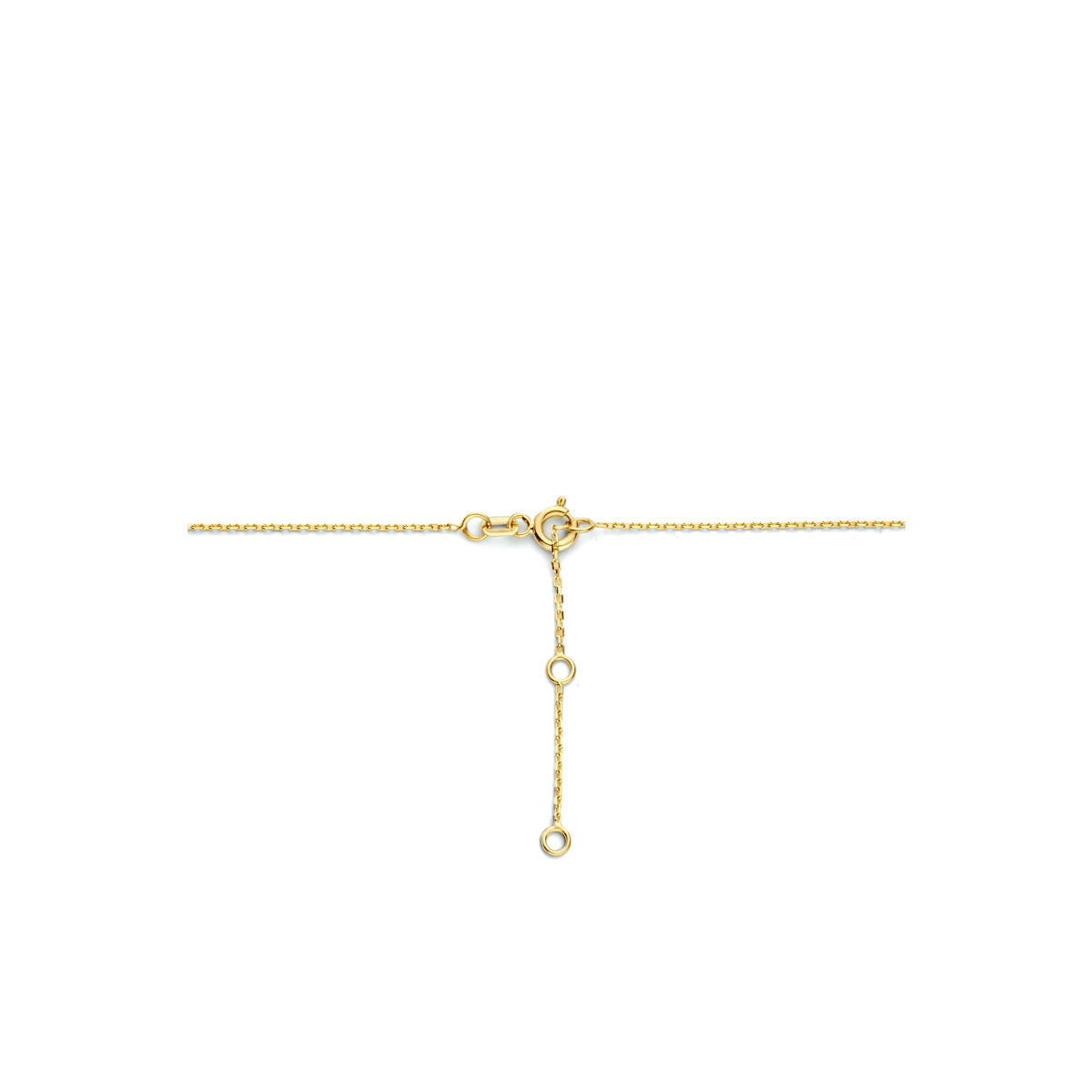 Collier zirkonia 42 - 44 - 46 cm 14k geelgoud