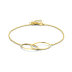 Armband ovaal 17 - 18,5 cm 14k geelgoud