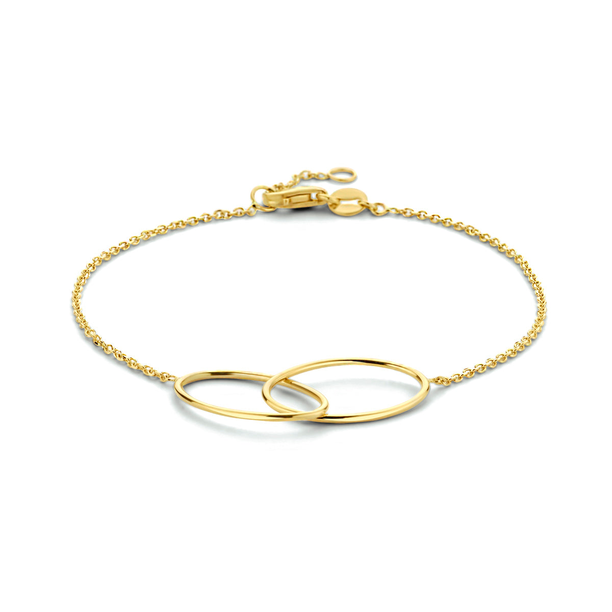 Armband ovaal 17 - 18,5 cm 14k geelgoud
