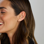 Earcuff schakelmotief per stuk 14k geelgoud