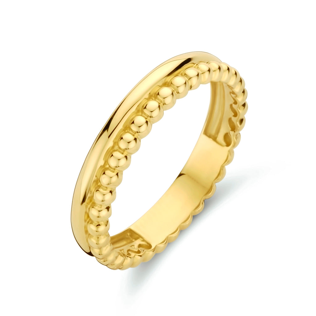 Ring bolletjes 14k geelgoud