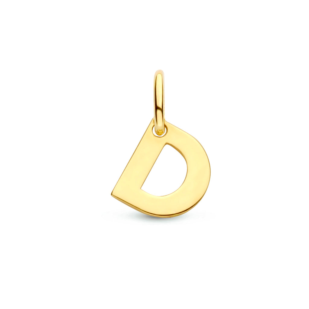 Hanger letter 14k geelgoud