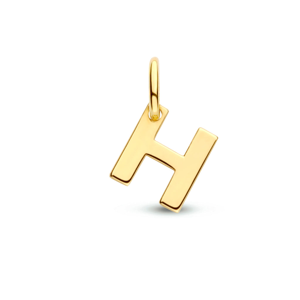 Hanger letter 14k geelgoud