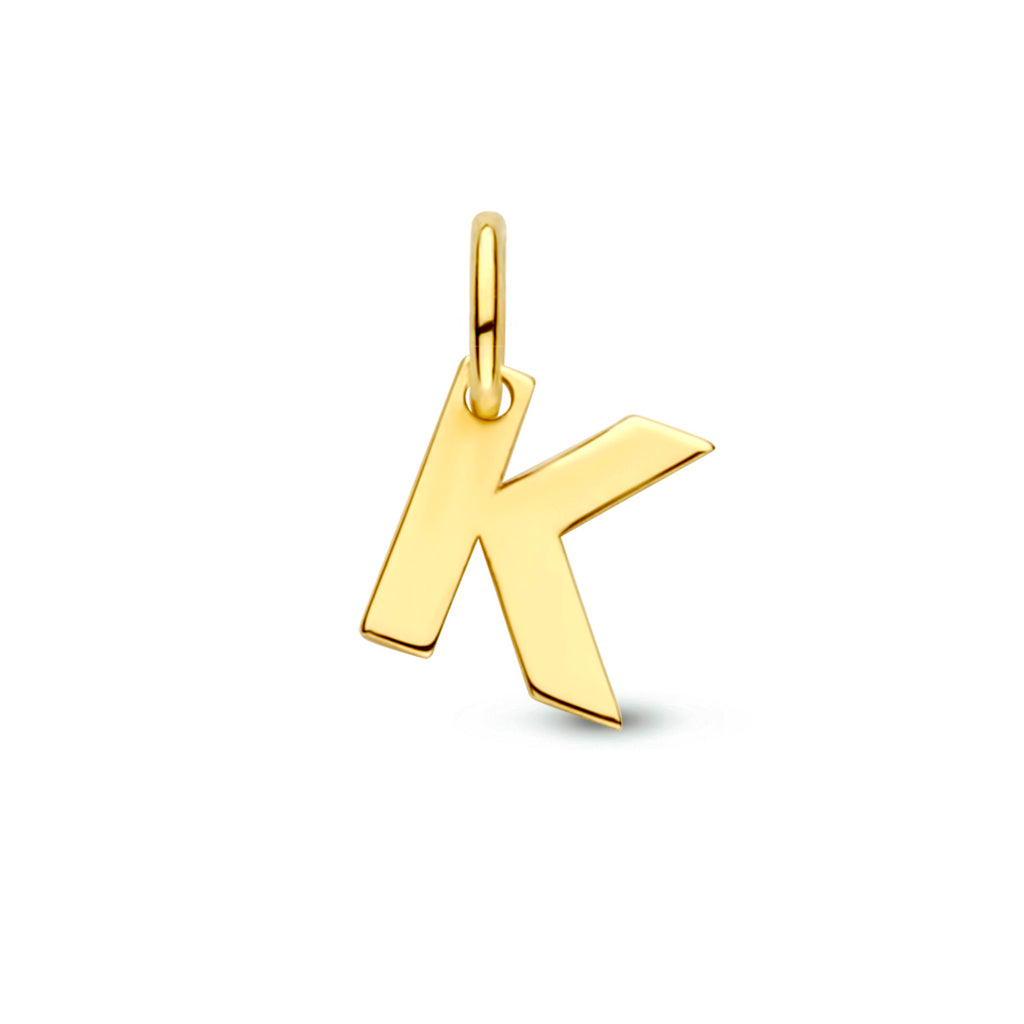 Hanger letter 14k geelgoud
