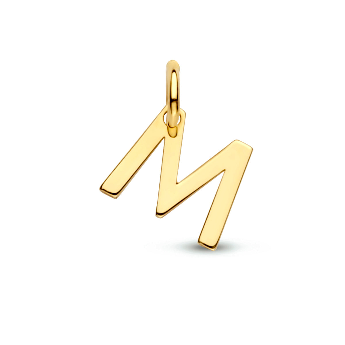 Hanger letter 14k geelgoud