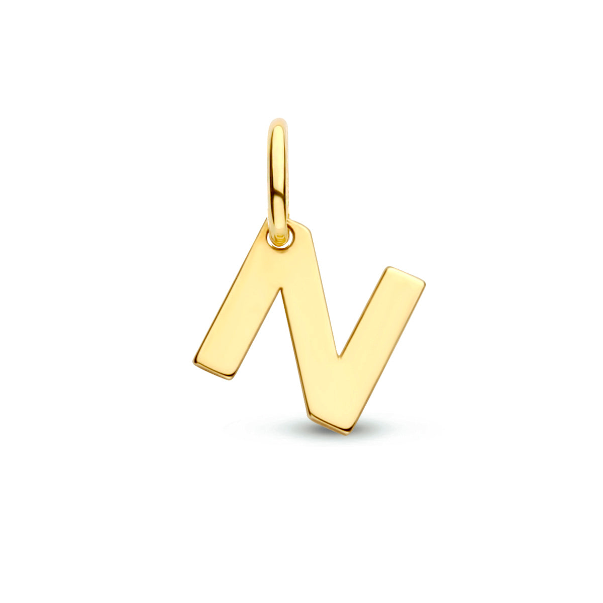 Hanger letter 14k geelgoud