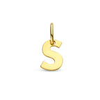 Hanger letter 14k geelgoud