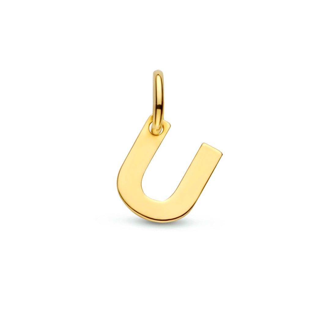 Hanger letter 14k geelgoud