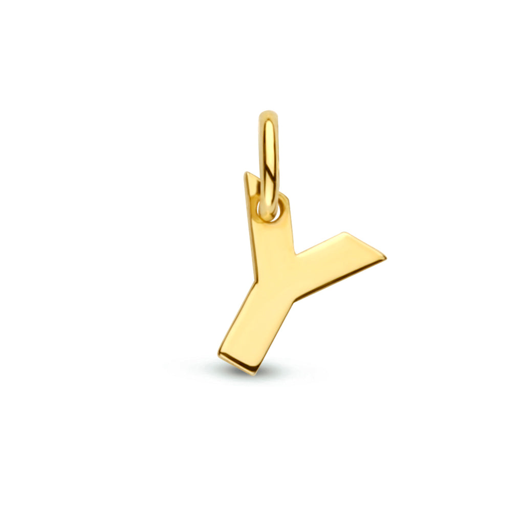 Hanger letter 14k geelgoud