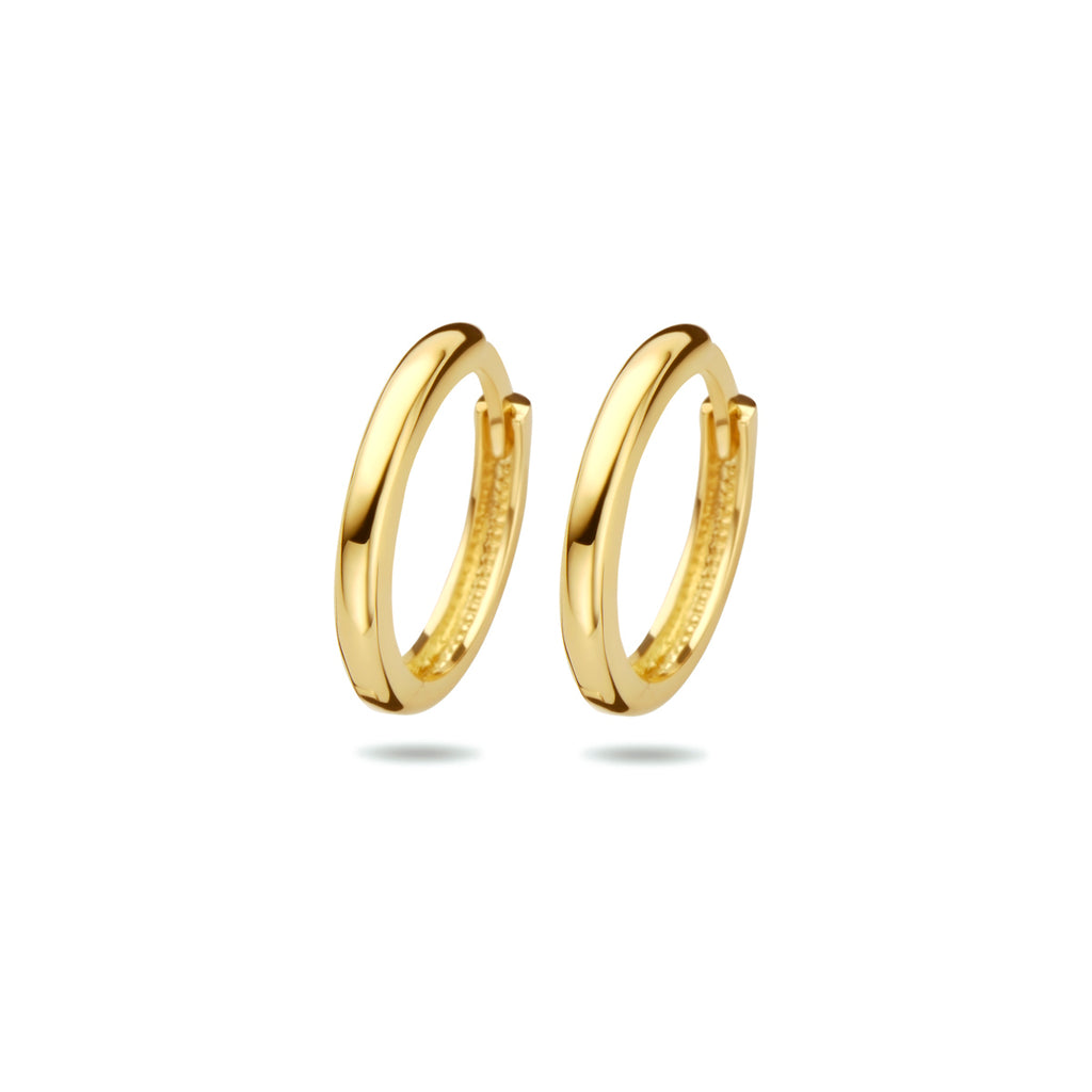 Klapoorringen 14k geelgoud