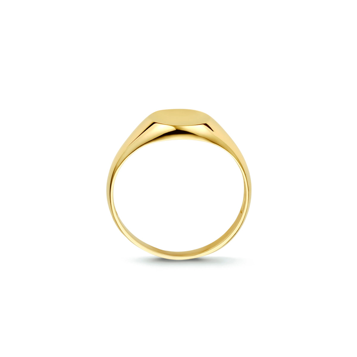 Graveerring rond 14k geelgoud