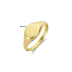 Graveerring rond 14k geelgoud