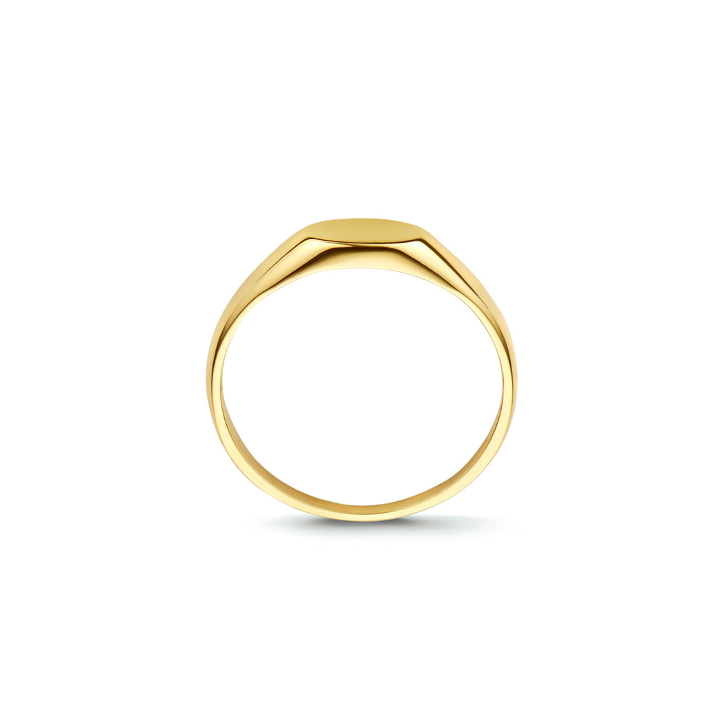 Graveerring 14k geelgoud