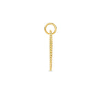 Graveerhanger rond 14k geelgoud