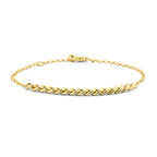 Armband gourmette 5,0 mm 17 + 2 cm 14k geelgoud