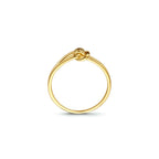 Ring knoop 14k geelgoud