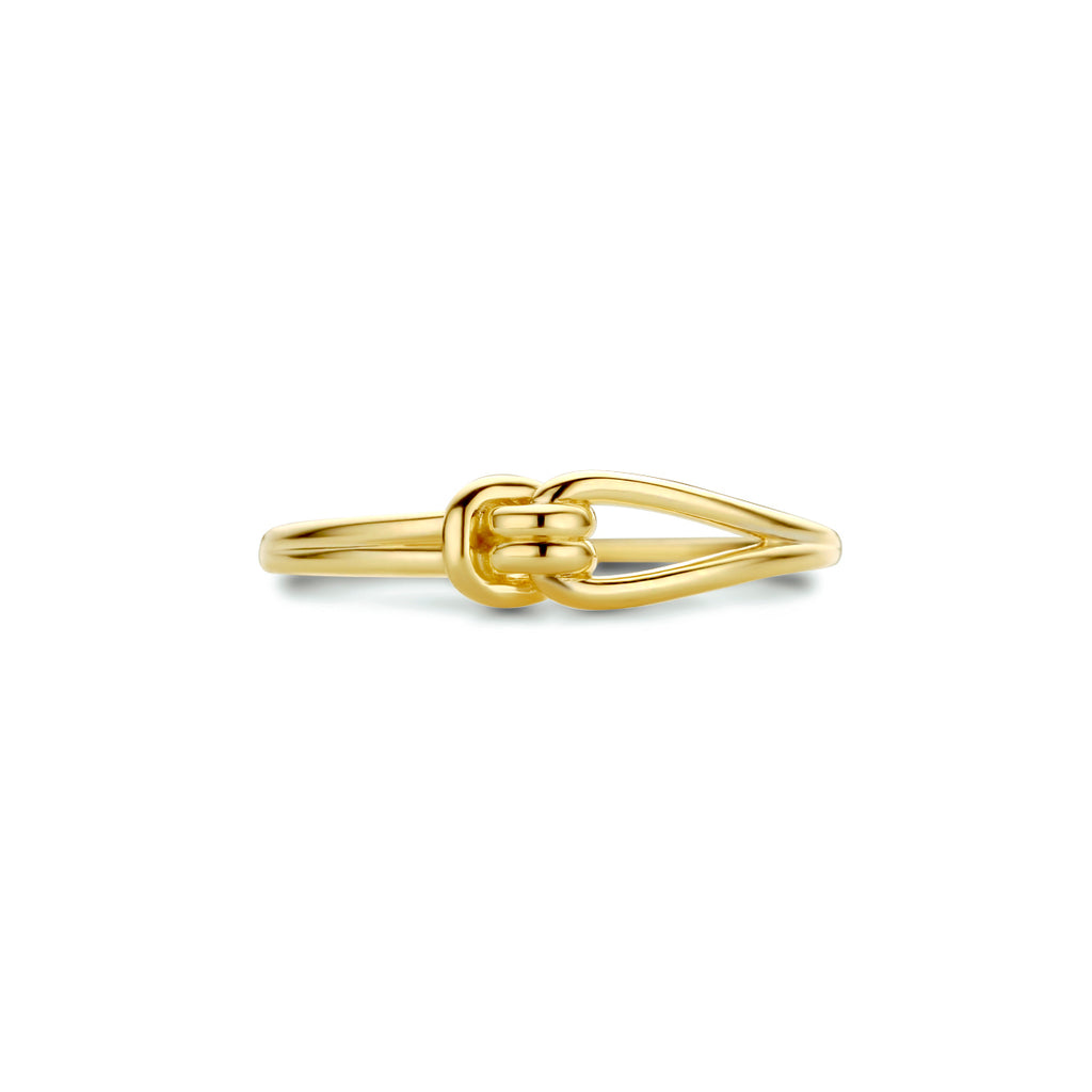 Ring knoop 14k geelgoud