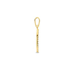 Hanger levensboom zirkonia 14k geelgoud