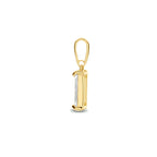 Hanger zirkonia 14k geelgoud