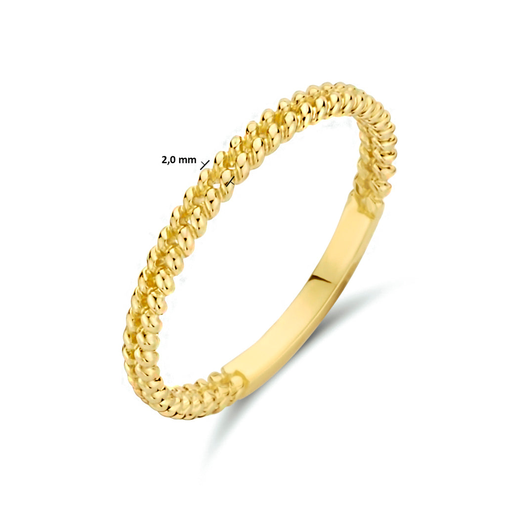 Aanschuifring schakel 14k geelgoud