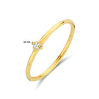 Aanschuifring zirkonia 14k geelgoud