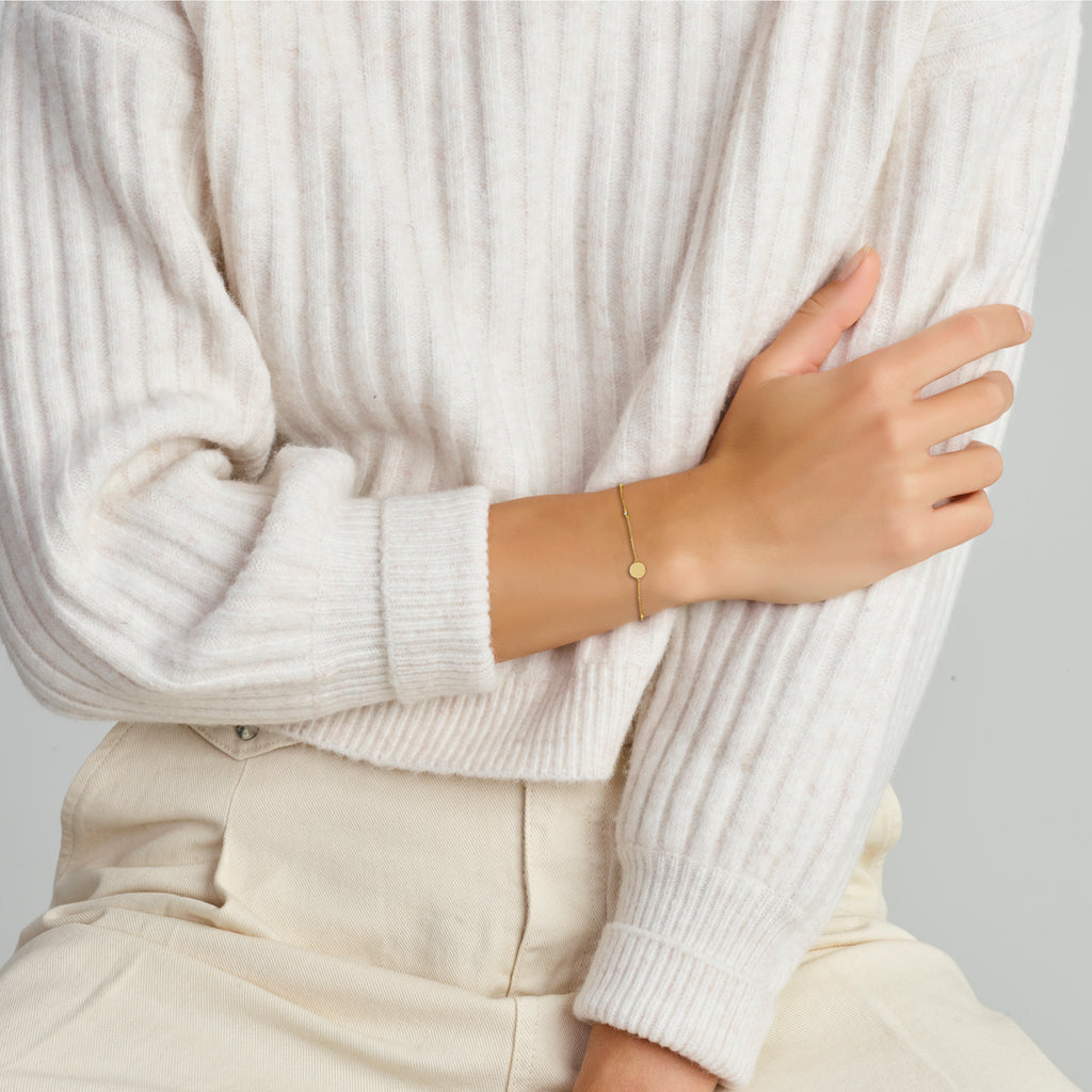 Armband zirkonia 16,5 - 17,5 - 18,5 cm 14k geelgoud