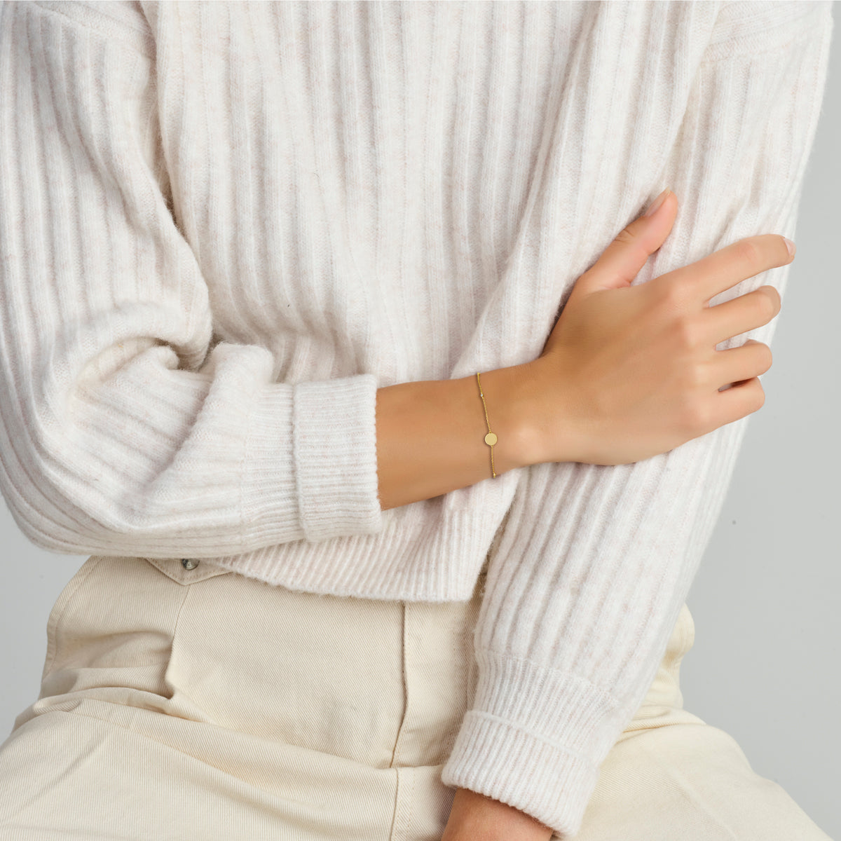 Armband zirkonia 16,5 - 17,5 - 18,5 cm 14k geelgoud