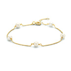 Armband parel 16,5 - 17,5 - 18,5 cm 14k geelgoud