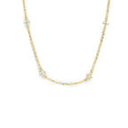 Collier zirkonia 40 - 42 - 44 cm 14k geelgoud