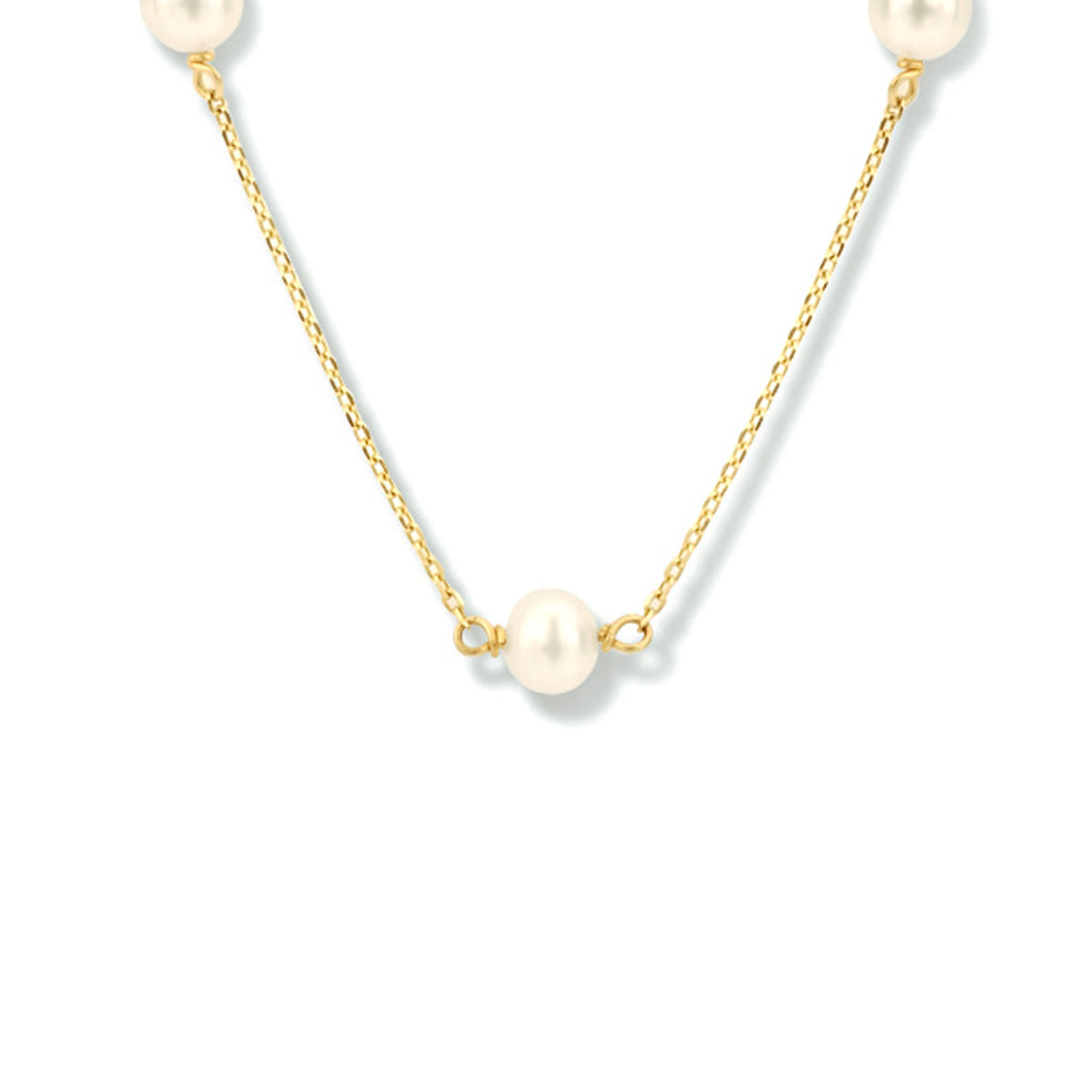 Collier parel 40 - 42 - 44 cm 14k geelgoud