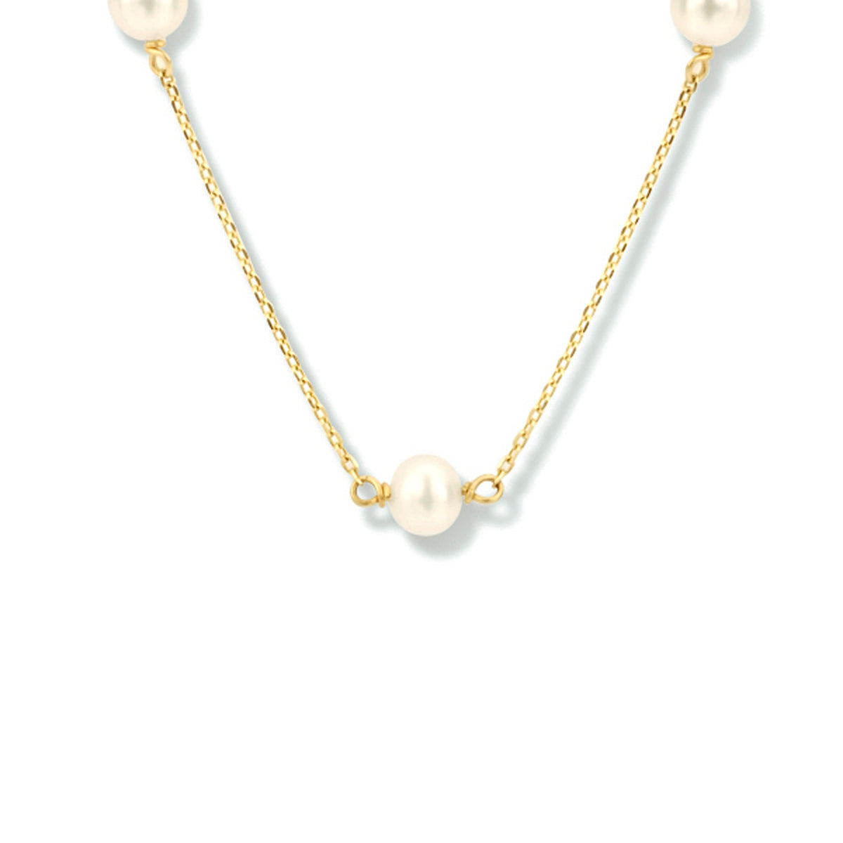 Collier parel 40 - 42 - 44 cm 14k geelgoud
