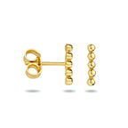 Oorknoppen bolletjes 14k geelgoud